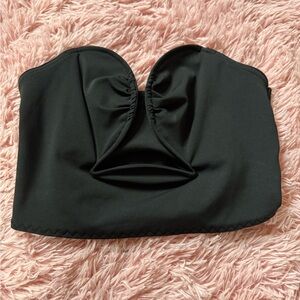 Black Strapless Top